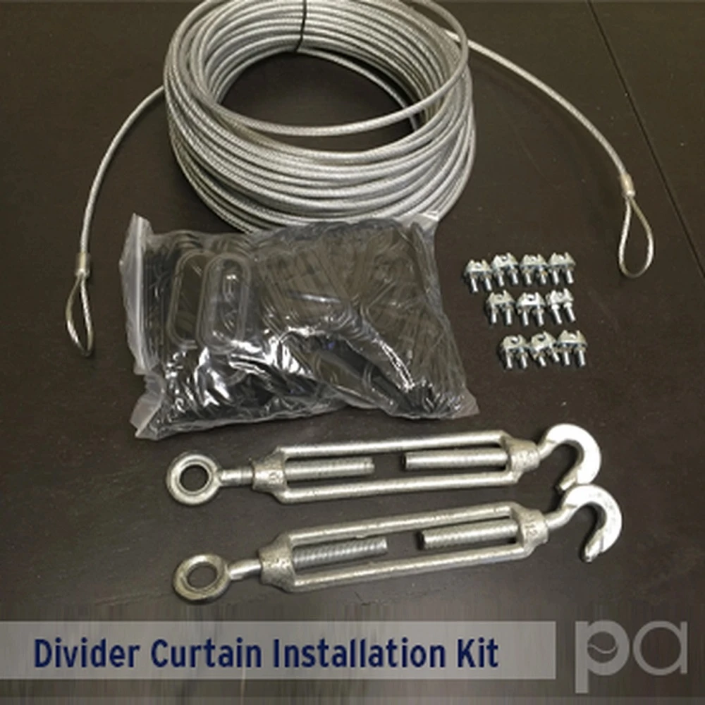 Divider Curtain Installation Kit - For 120ft Run 3 Divider Curtain Installation Kit - For 120ft Run