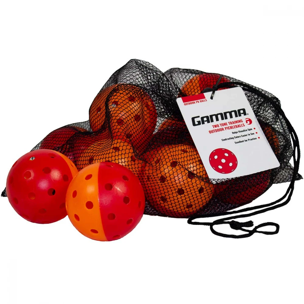 Gamma Two Tone Outdoor Pickleball Training Balls (12-Pack)