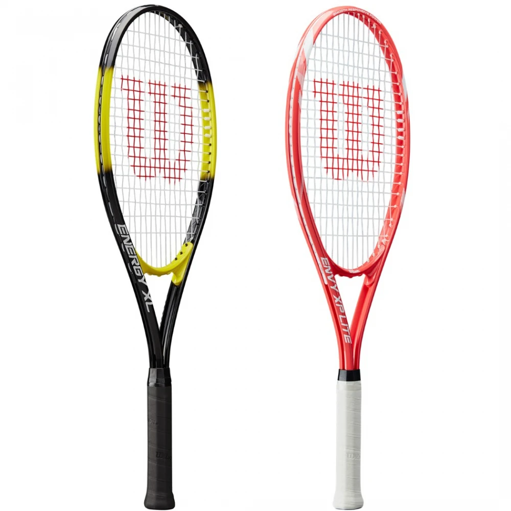 Wilson Energy XL + Envy XP Mixed Doubles Tennis Bundle W An Advantage II Bag & 3 Balls - Image 2