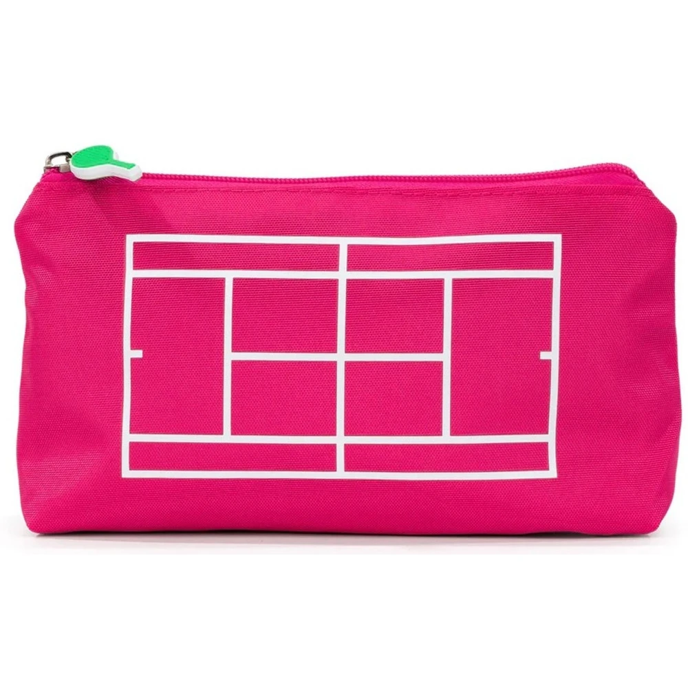 Ame & Lulu Everyday Tennis Pouch (Hot Pink Lawn Tennis)