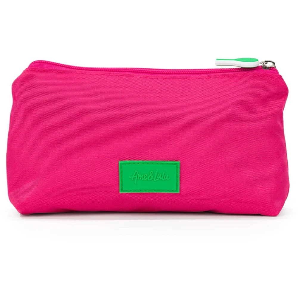 Ame & Lulu Everyday Tennis Pouch (Hot Pink Lawn Tennis) - Image 2