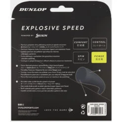 Dunlop Explosive Speed Blue 17g Tennis String (Set) -Tennis Equipment Shop ESS17 BLU Dunlop Explosive Speed Blue 17g Tennis String Set b 1000 1000