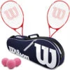 Wilson Envy XP Lite Tennis Racquet Doubles Bundle W An Advantage II Tennis Bag And 3 Pink Tennis Balls -Tennis Equipment Shop Envy XP Lite Doubles Bundle 1 1000 1000