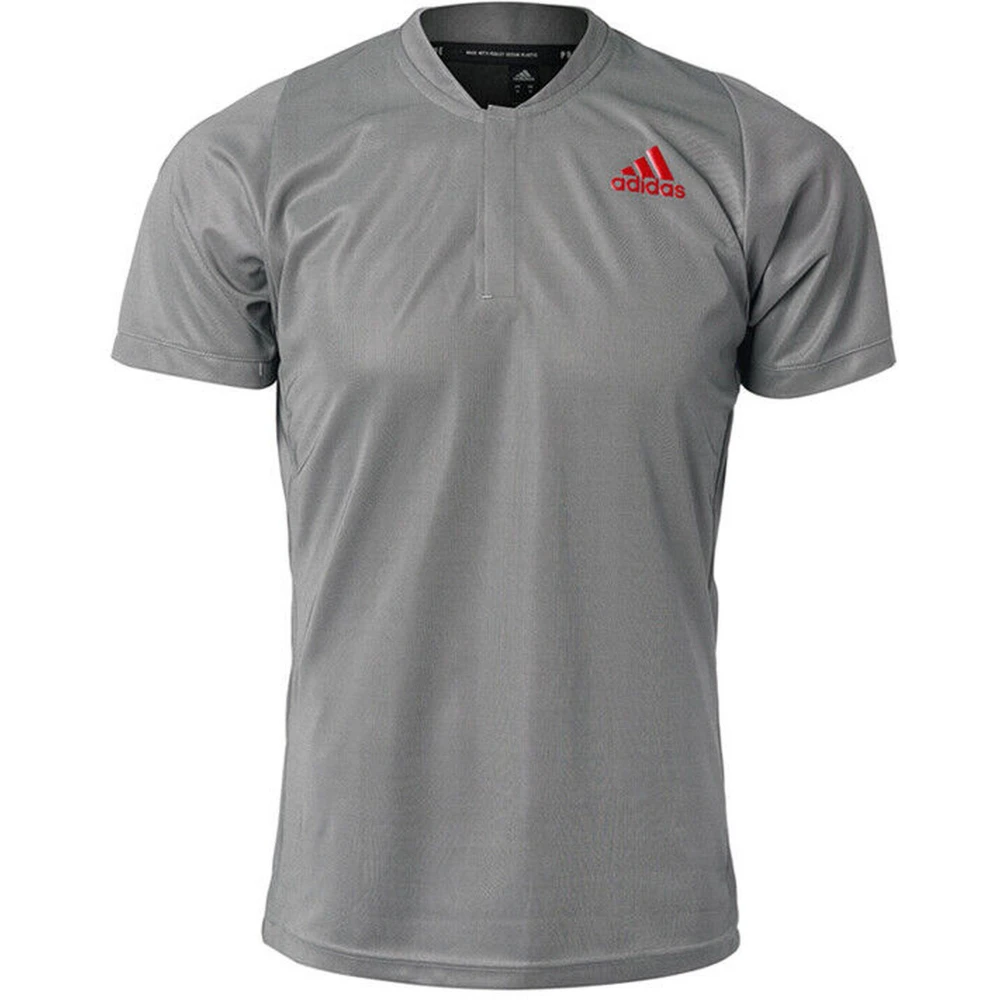 Adidas Men’s Freelift Primeblue Tennis Polo (Grey)