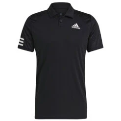 Adidas Men’s Club 3 Stripe Tennis Polo (Black/White)