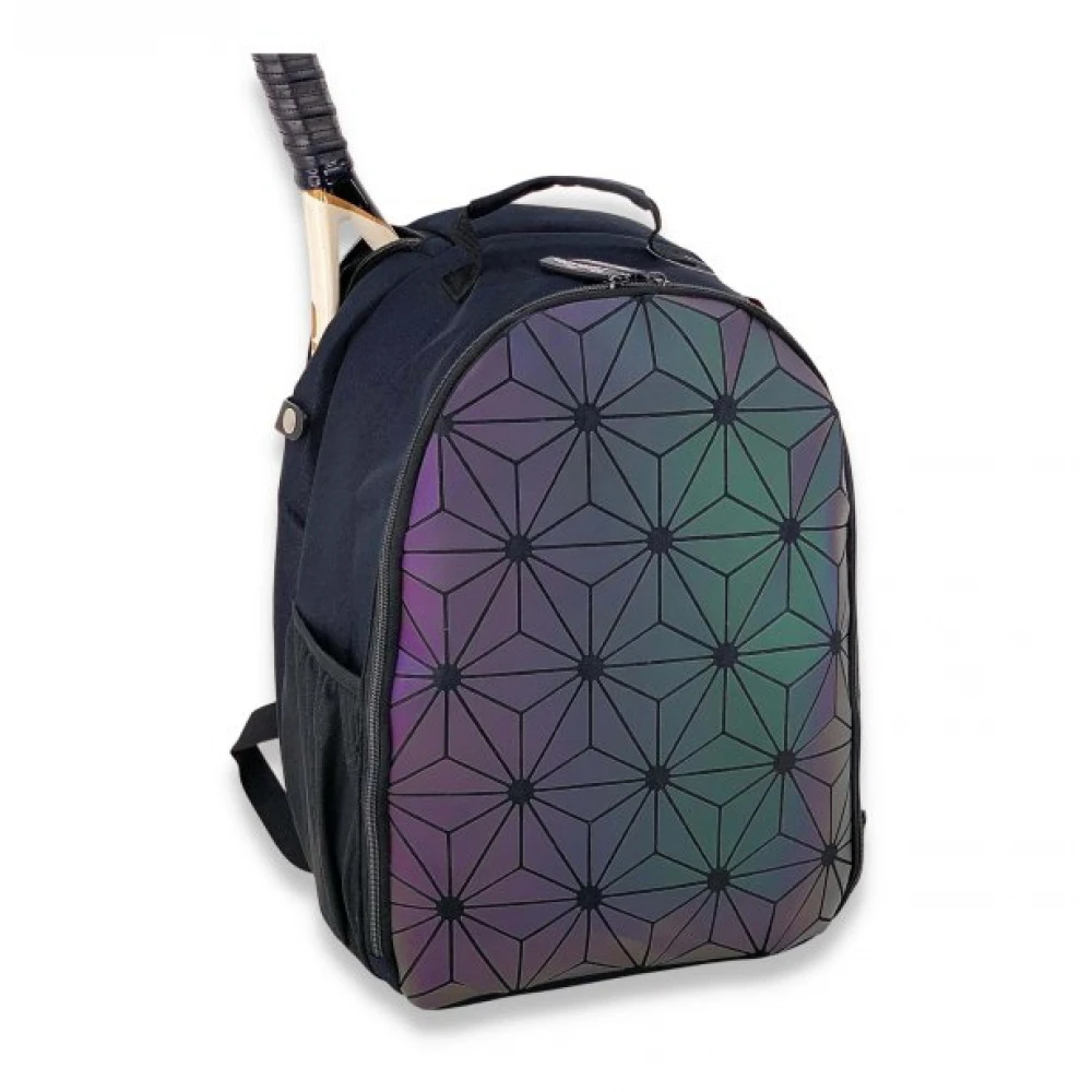 NiceAces Women’s GEO Lightweight Tennis Backpack (Iridescent) 4 NiceAces Women’s GEO Lightweight Tennis Backpack (Iridescent) - Image 2