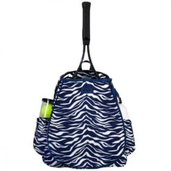 Ame & Lulu Game On Tennis Backpack (Navy Tiger Stripe)