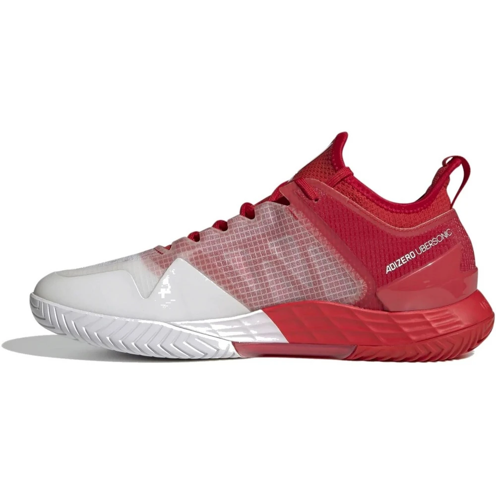 Adidas Men’s Adizero Ubersonic 4 Tennis Shoes (Vivid Red/Cloud White) - Image 2