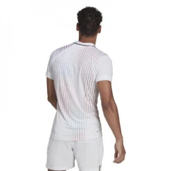 Adidas Men’s Melbourne Tennis Polo (White) -Tennis Equipment Shop H67132 Adidas Mens Melbourne Tennis Polo White Back 1000 1000