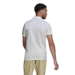 Adidas Men’s Heat.RDY Tennis Polo (White) -Tennis Equipment Shop HC2714 Adidas Mens Heat.RDY Tennis Polo White Back 1000 1000