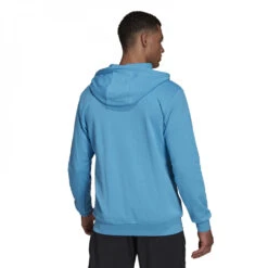 Adidas Men’s Category Tennis Graphic Hoodie (Blue) -Tennis Equipment Shop HC7822 Adidas Mens Category Tennis Graphic Hoodie Blue Back 1000 1000