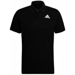 Adidas Men’s Club Pique Tennis Polo (Black)