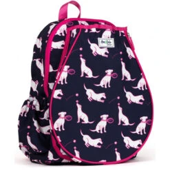 Ame & Lulu Little Love Tennis Backpack (Cross-Court Puppies) -Tennis Equipment Shop LLTBP257 Ame Lulu Little Love Tennis Backpack Cross Court Puppies c 1000 1000