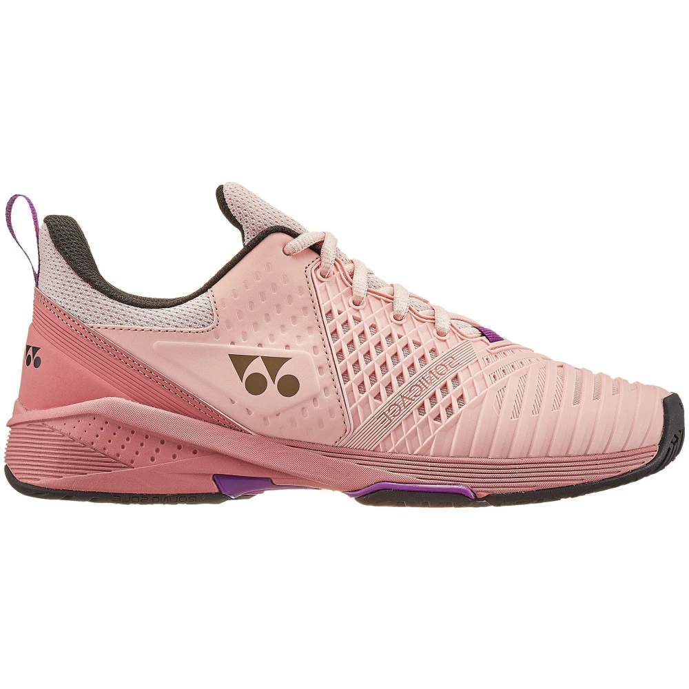 Yonex Women’s Power Cushion Sonicage 3 Tennis Shoes (Pink Beige) 3 Yonex Women’s Power Cushion Sonicage 3 Tennis Shoes (Pink Beige)