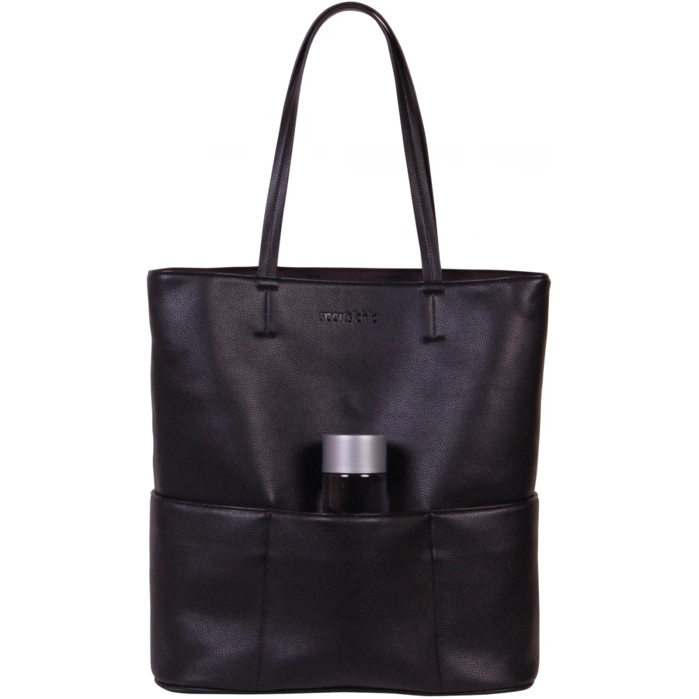 SportsChic Women’s Vegan Maxi Tennis Tote Bag (Black Moon) 4 SportsChic Women’s Vegan Maxi Tennis Tote Bag (Black Moon) - Image 2