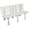 Tourna Deluxe 5-Foot Courtside Tennis Bench -Tennis Equipment Shop TCB 5W tourna courtside tennis bench white 1000 1000