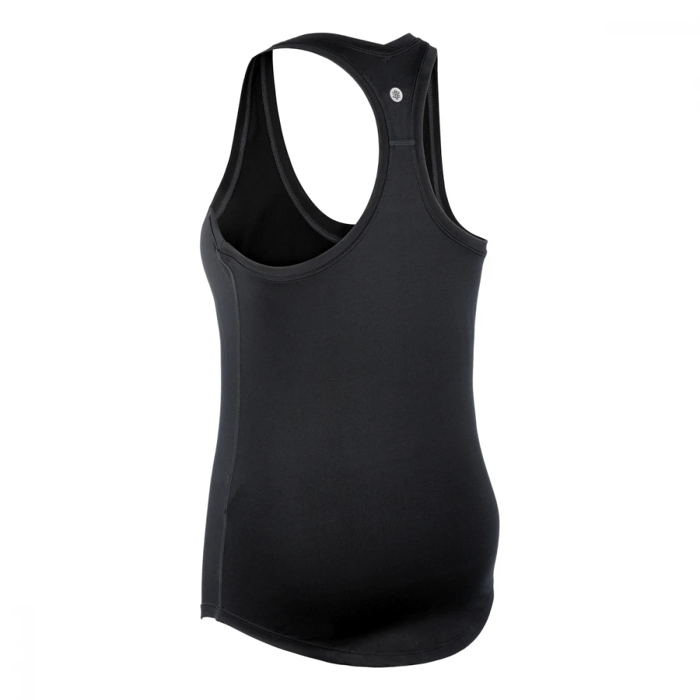 DUC Hailey Women’s Racer-Back Tennis Tank Top (Black) - Image 2