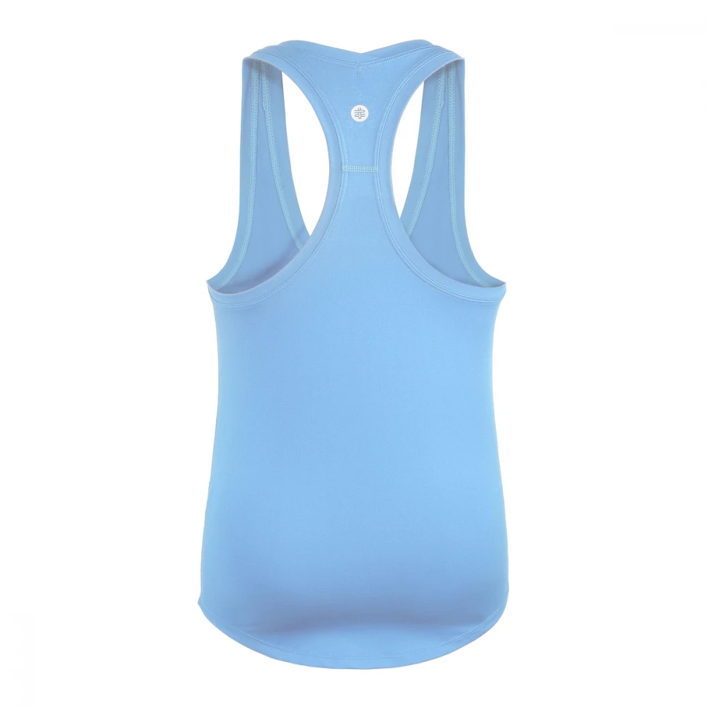 DUC Hailey Women’s Racer-Back Tennis Tank Top (Light-Blue) - Image 3