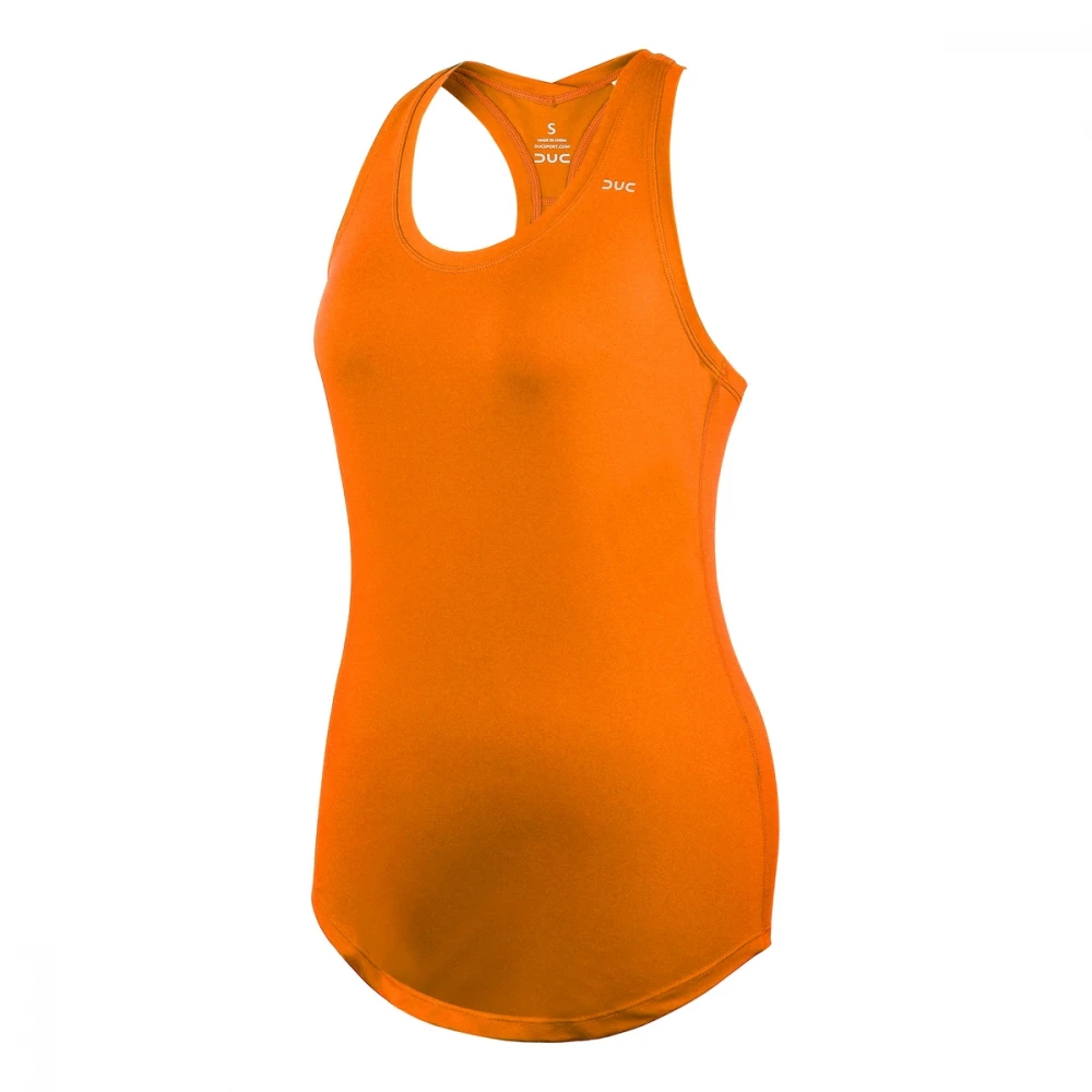 DUC Hailey Women’s Racer-Back Tennis Tank Top (Orange)