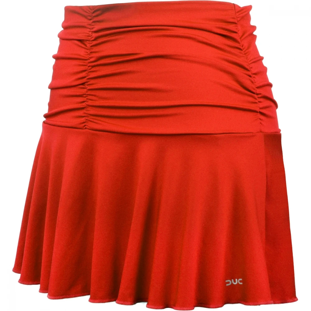 Kourtney Women’s Ruched / Flounce Tennis Skort (Red) 3 Kourtney Women’s Ruched / Flounce Tennis Skort (Red)