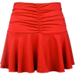 Kourtney Women’s Ruched / Flounce Tennis Skort (Red) 7 Kourtney Women’s Ruched / Flounce Tennis Skort (Red) -Tennis Equipment Shop W2208 RD DUC Kourtney Womens Ruched Flounce Tennis Skort Red c 1000 1000