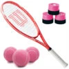 Wilson Envy XP Lite Tennis Racquet Bundled With 3 Overgrips And 3 Pink Tennis Balls 2 Wilson Envy XP Lite Tennis Racquet Bundled With 3 Overgrips And 3 Pink Tennis Balls -Tennis Equipment Shop WR025810U PinkBall OG Wilson Envy XP Lite Tennis Racquet Racket Pink Overgrips Ball 1000 1000