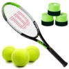 Wilson Blade Feel Junior Tennis Racquet Bundled W 3 Green Overgrips And A Can Of Balls 2 Wilson Blade Feel Junior Tennis Racquet Bundled W 3 Green Overgrips And A Can Of Balls -Tennis Equipment Shop WR055410U Ball Green OG Wilson Blade Feel Pre Strung 26 Inch Junior Tennis Racquet Black Green with 3 Green Overgrips Balls 1000 1000