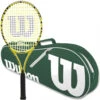 Wilson Minions Kids Tennis Racquet Bundled With A Green/White Advantage II Tennis Bag -Tennis Equipment Shop WR069210U WR8005203 BNDL Wilson Minions Kids Tennis Racquet Green White Advantage Bag 1000 1000