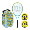 Wilson Minions 2.0 Junior 25 Inch Tennis Racquet & Bag Kit -Tennis Equipment Shop WR097510F Wilson Minions 2.0 Junior 25 Inch Tennis Racquet Bag Kit 111 1000 1000