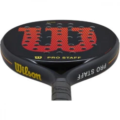 Wilson Pro Staff Team V2 Padel Racket (Black/Red) -Tennis Equipment Shop WR112311U Wilson Pro Staff Team v2 Padel Racket Black Red c 1000 1000