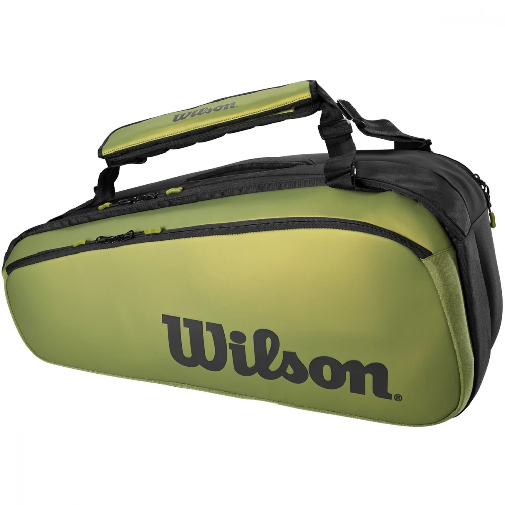 Wilson Super Tour Blade 9PK Tennis Racquet Bag (Green/Black) 4 Wilson Super Tour Blade 9PK Tennis Racquet Bag (Green/Black) - Image 2