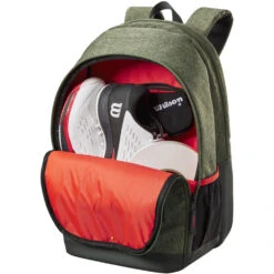 Wilson Team Tennis Backpack (Heather Green) -Tennis Equipment Shop WR8023001001 Wilson Team Tennis Backpack Heather Green b 1000 1000