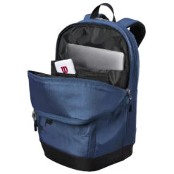 Wilson Ultra V4 Tour Tennis Backpack (Blue) -Tennis Equipment Shop WR8024201001 wilson ultra v4 tour tennis backpack open 1000 1000