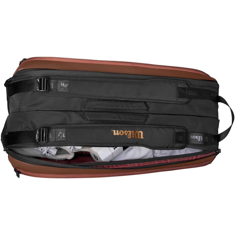 Wilson Super Tour Pro Staff V14 9 Pack Tennis Bag (Copper/Black) - Image 3