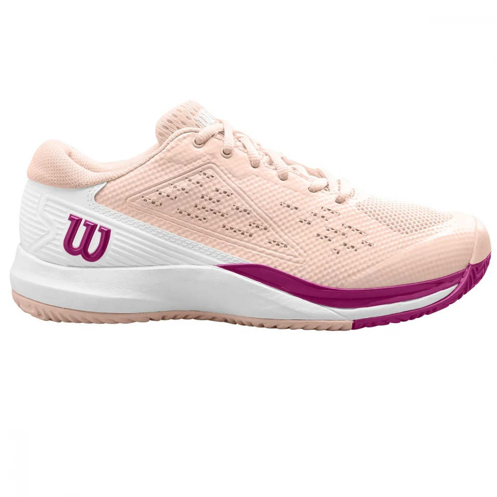 Wilson Women’s Rush Pro ACE Tennis Shoes (Scallop Shell/White/Baton Rouge) 3 Wilson Women’s Rush Pro ACE Tennis Shoes (Scallop Shell/White/Baton Rouge)