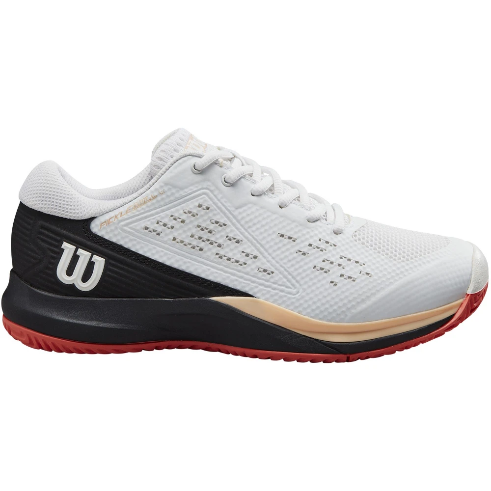 Wilson Women’s Rush Pro ACE Pickler Pickleball Shoes (White/Black/Living Coral) 3 Wilson Women’s Rush Pro ACE Pickler Pickleball Shoes (White/Black/Living Coral)