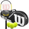 Wilson Energy XL Tennis Racquet Bundled With An Advantage II Tennis Bag And 3 Tennis Balls -Tennis Equipment Shop WRT30160U WRZ601403 Ball BNDL Wilson Energy XL Pre Strung Recreational Tennis Racquet 1000 1000