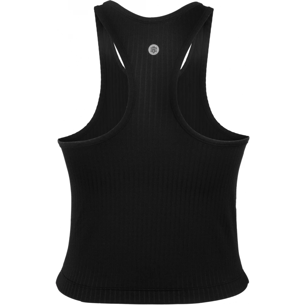 DUC Bonita Women’s Crop Cut Tennis Tank Top (Black) 4 DUC Bonita Women’s Crop Cut Tennis Tank Top (Black) - Image 2