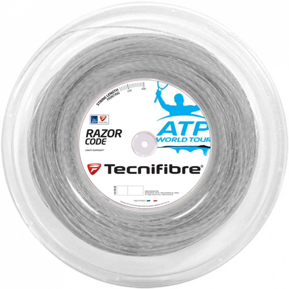 Tecnifibre Razor Code Carbon 16g Tennis String (Reel) 3 Tecnifibre Razor Code Carbon 16g Tennis String (Reel)