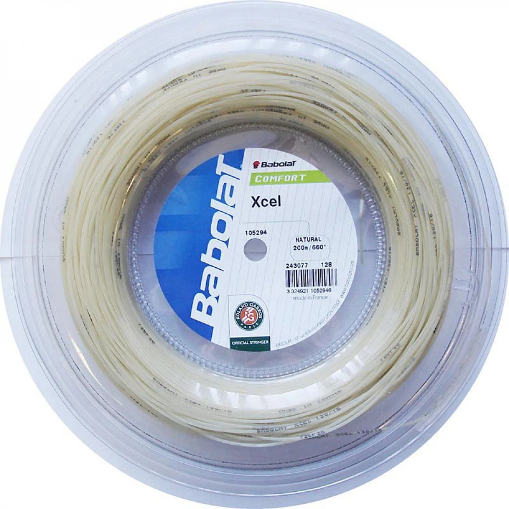 Babolat Xcel 16g Natural Tennis String (Reel) 3 Babolat Xcel 16g Natural Tennis String (Reel)