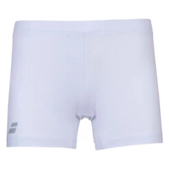 Babolat Girls Compete Tennis Shorty W/Moisture-Wicking Performance Polyester (White/White)