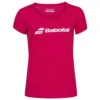 Babolat Women’s Exercise Tennis Training Tee (Red Rose/Heather) 2 Babolat Women’s Exercise Tennis Training Tee (Red Rose/Heather) -Tennis Equipment Shop babolat exercise logo tennis training tee red rose heather 1000 1000