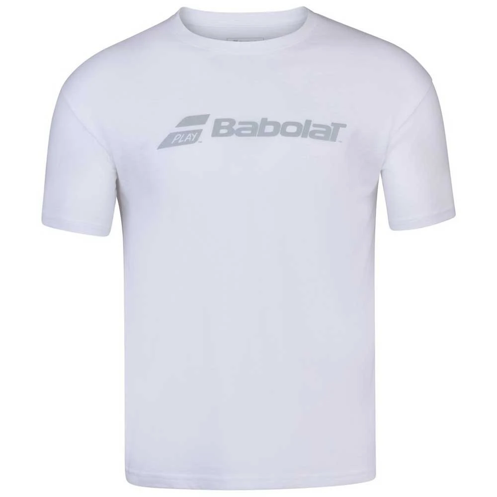 Babolat Men’s Exercise Crew Neck Tennis Training Tee (White/White) 3 Babolat Men’s Exercise Crew Neck Tennis Training Tee (White/White)