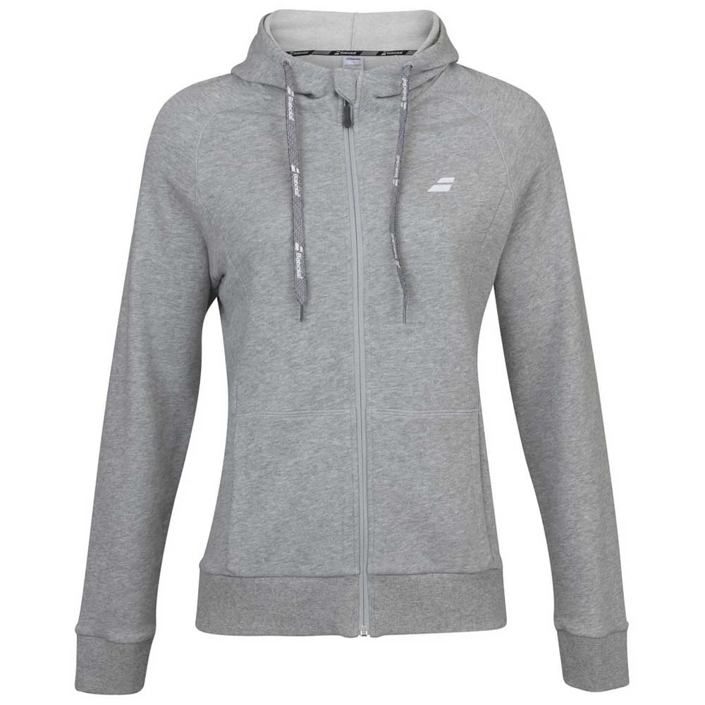 Babolat Girl’s Exercise Hooded Tennis Training Jacket (High Rise/Heather) 3 Babolat Girl’s Exercise Hooded Tennis Training Jacket (High Rise/Heather)