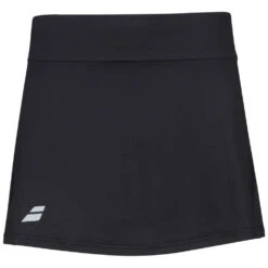 Babolat Girl’s Play Tennis Skirt With Built In Shorties (Black/Black)