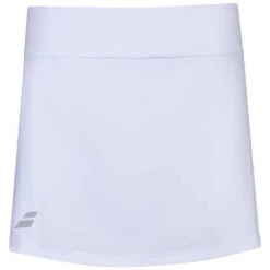 Babolat Girl’s Play Tennis Skirt With Built In Shorties (White/White)