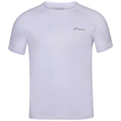 Babolat Boy’s Play Crew Neck Tennis Tee (White/White)