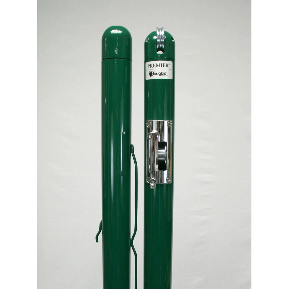 Douglas Premier™ RD-36 Pickleball Posts 3” OD (Green), 36” Above Ground 3 Douglas Premier™ RD-36 Pickleball Posts 3” OD (Green), 36” Above Ground