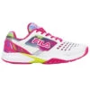 Fila Women’s Axilus 2 Energized Tennis Shoes (White/Pink Peacock/Evening Primrose) -Tennis Equipment Shop fila womens axilus 2 energized tennis shoes white pink primrose2 1000 1000