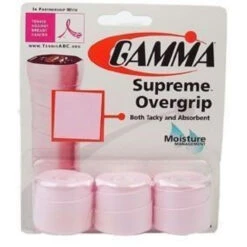 Gamma Supreme Overgrip (3-Pack, Assorted Colors) -Tennis Equipment Shop gamma supreme tennis racquet overgrip 3 pack pink 1000 1000